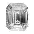 Diamante Esmeralda de 0,52 quilate, Color E y Pureza VVS1 + certificado GIA