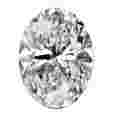 Diamante Oval de 0,91 quilate, Color G y Pureza SI2 + certificado GIA