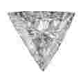 Diamante Tri�ngulo de 0,70 quilate, Color D y Pureza SI2 + certificado EGL USA