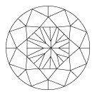 Culata descentrada de un diamante Culata descentrada de un diamante