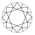 Faceta deforme de un diamante Faceta deforme de un diamante