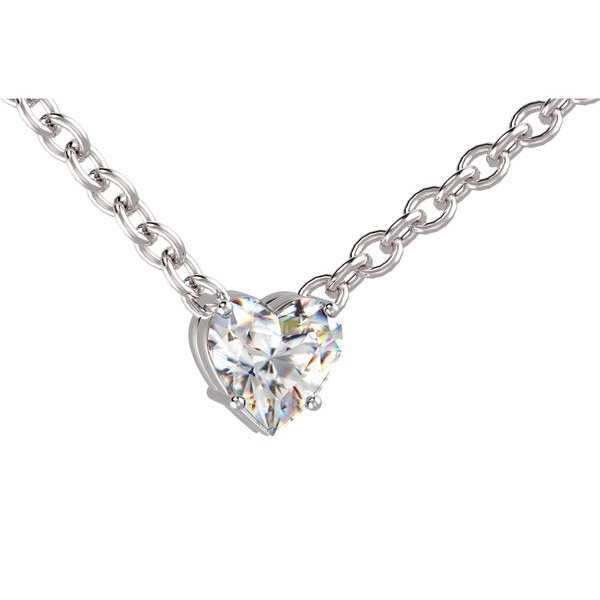 Colgante garras en cadena en oro blanco, Ref. 5255