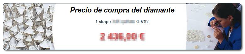Resultado simulador de precios de los diamantes en bruto Resultado simulador de precios de los diamantes en bruto
