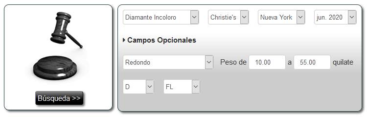 Resultados de las subastas